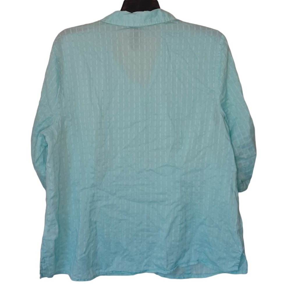 Basic Editions Light Blue Top Size XL - Picture 2 of 4